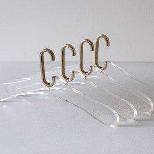 1 of 3 acrylic glass and brass hangers from Vereinigte Werkstätten München, Germany 1960s