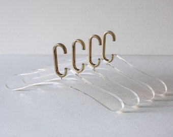 1 of 3 acrylic glass and brass hangers from Vereinigte Werkstätten München, Germany 1960s