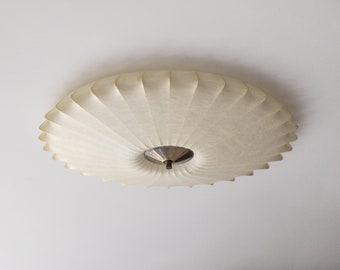 rare large cocoon plafoniere by Friedel Wauer for Goldkant Leuchten, Germany 1950s