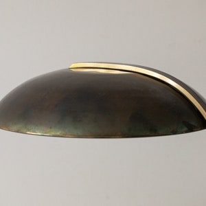 Bauhaus table lamp made of brass, Germany 1930s image 7