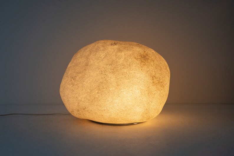 Grand lampadaire ou lampe de table Moon Rock par André Cazenave pour Atelier A, France 1960 image 8