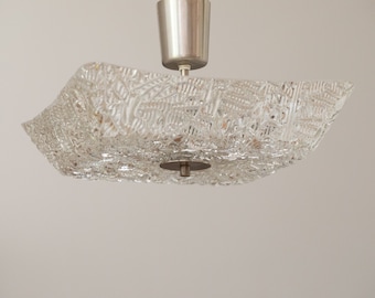 J.T. Kalmar ceiling light made of dispersion glass, Austria 1960s
