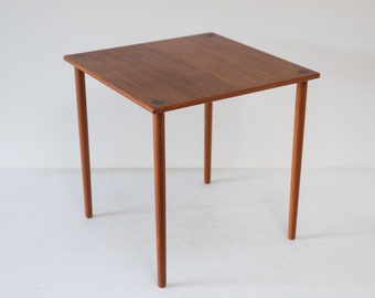filigree table made of teak wood by Georg Petersen&#39;s furniture factory, Denmark 1960s