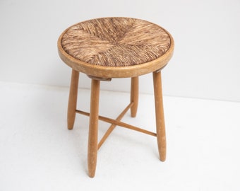 rare stool by Arno Lambrecht for WK Sozialwerk Furniture, Germany 1950s