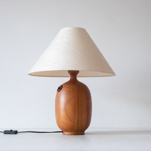 Dyrlund teak table lamp, Denmark 1970s