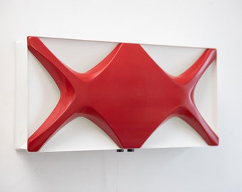 1 de 3 apliques de pared NOS Space Age de Klaus Link para Neuhaus Leuchten, Alemania, década de 1970