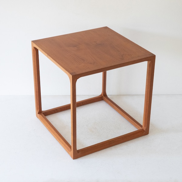 Teak side table by Schreiber's Tørring, Denmark 1960s