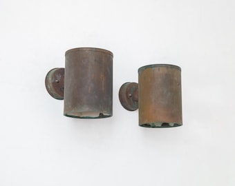 1 von 8 Falkenbergs Belysning Outdoor Wandleuchten aus patiniertem Kupfer, Schweden 1960er Jahre