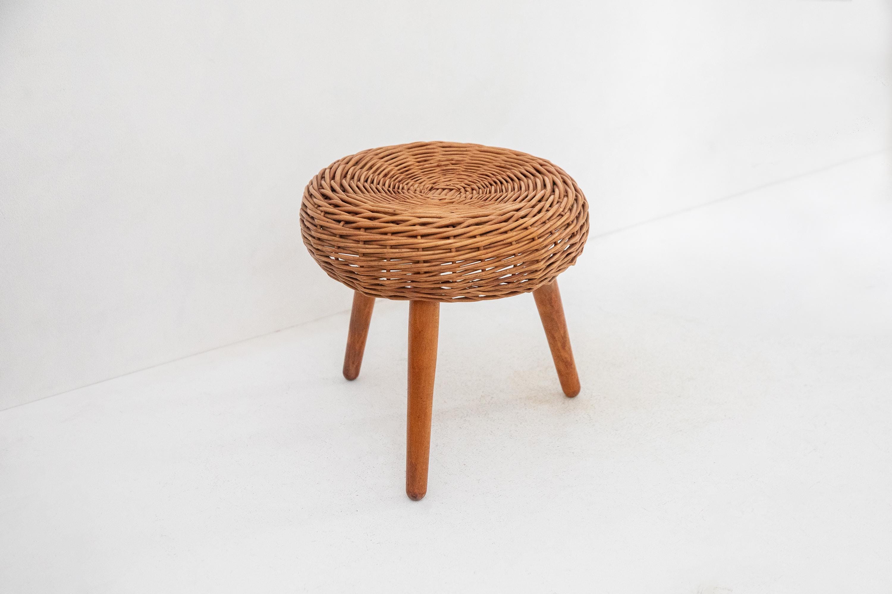 ビンテージ Tony Paul ラタンスツール トニーポール vintage Tony Paul Stool - Etsy