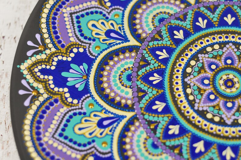 Hand painted wall hanging decorative plate hanging painted Etsy