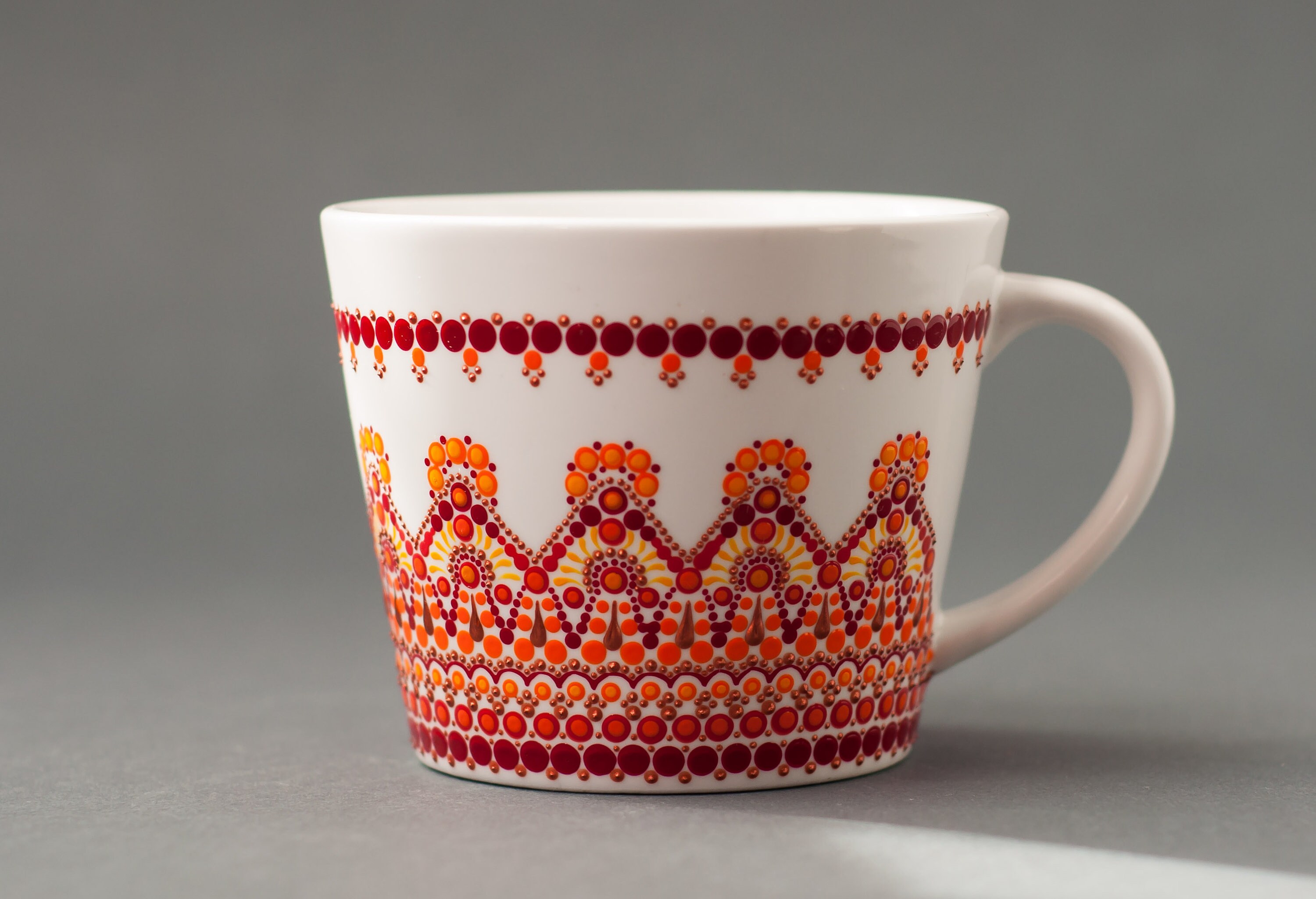 hand painted coffee mugs