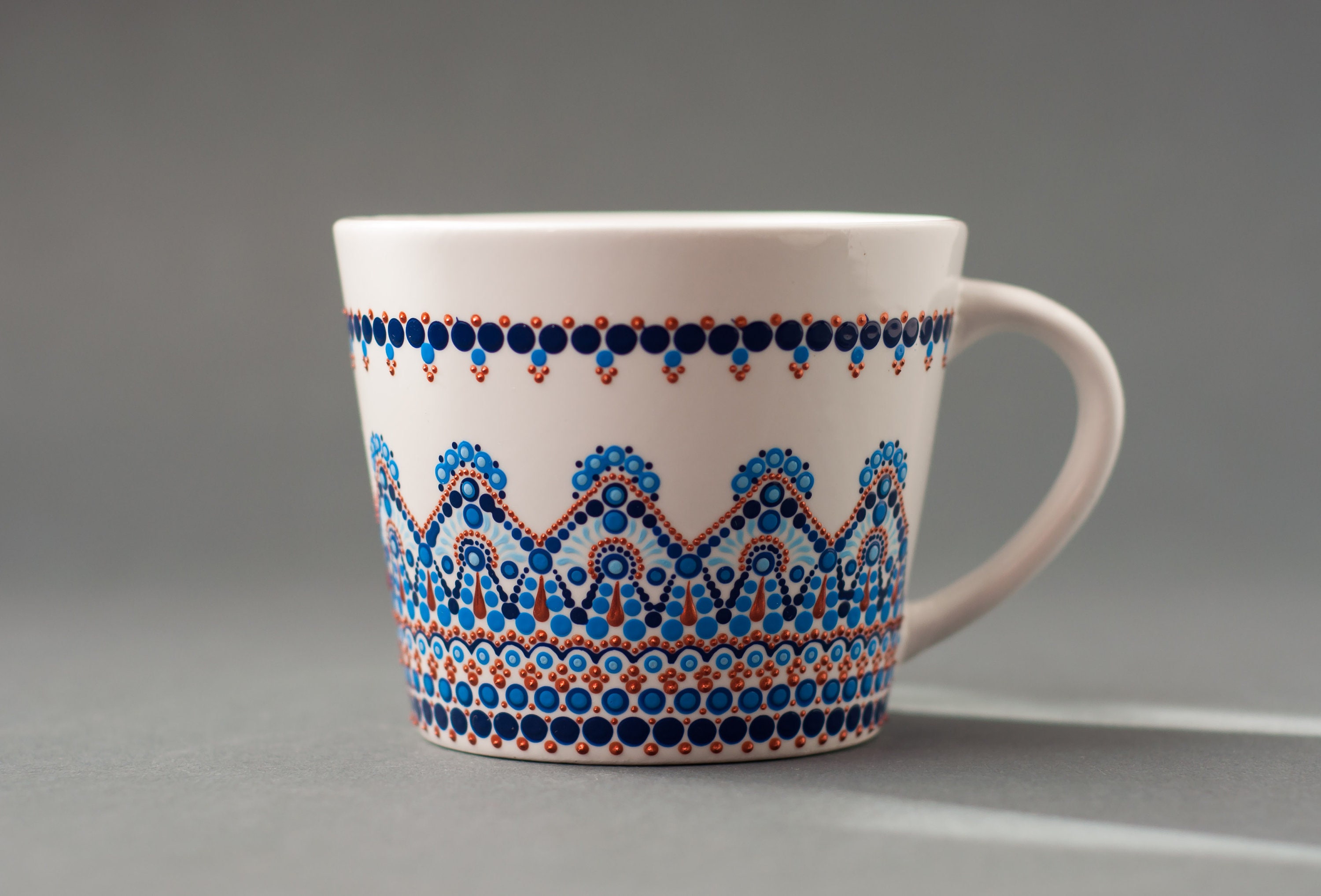 Unique hand painted coffee mug ceramic painted coffee mug Etsy