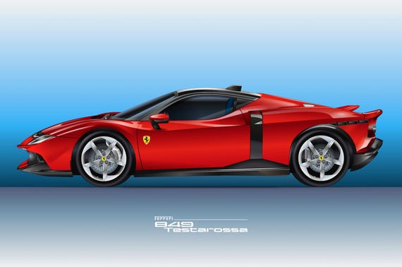 Ferrari 849 Testarossa New Model 2025 - Etsy