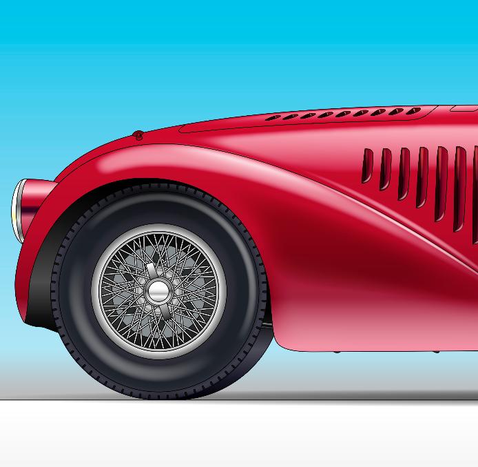 お*ん様 Ferrari 125 S 1947 フェラーリスカーフ希少　月初価格 お*ん様 Ferrari 125 S 1947 フェラーリスカーフ希少 月初価格