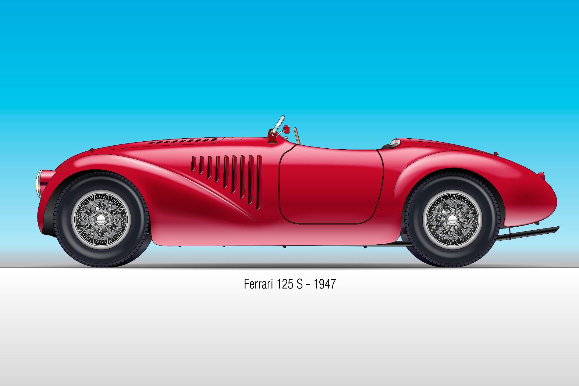 お*ん様 Ferrari 125 S 1947 フェラーリスカーフ希少 月初価格