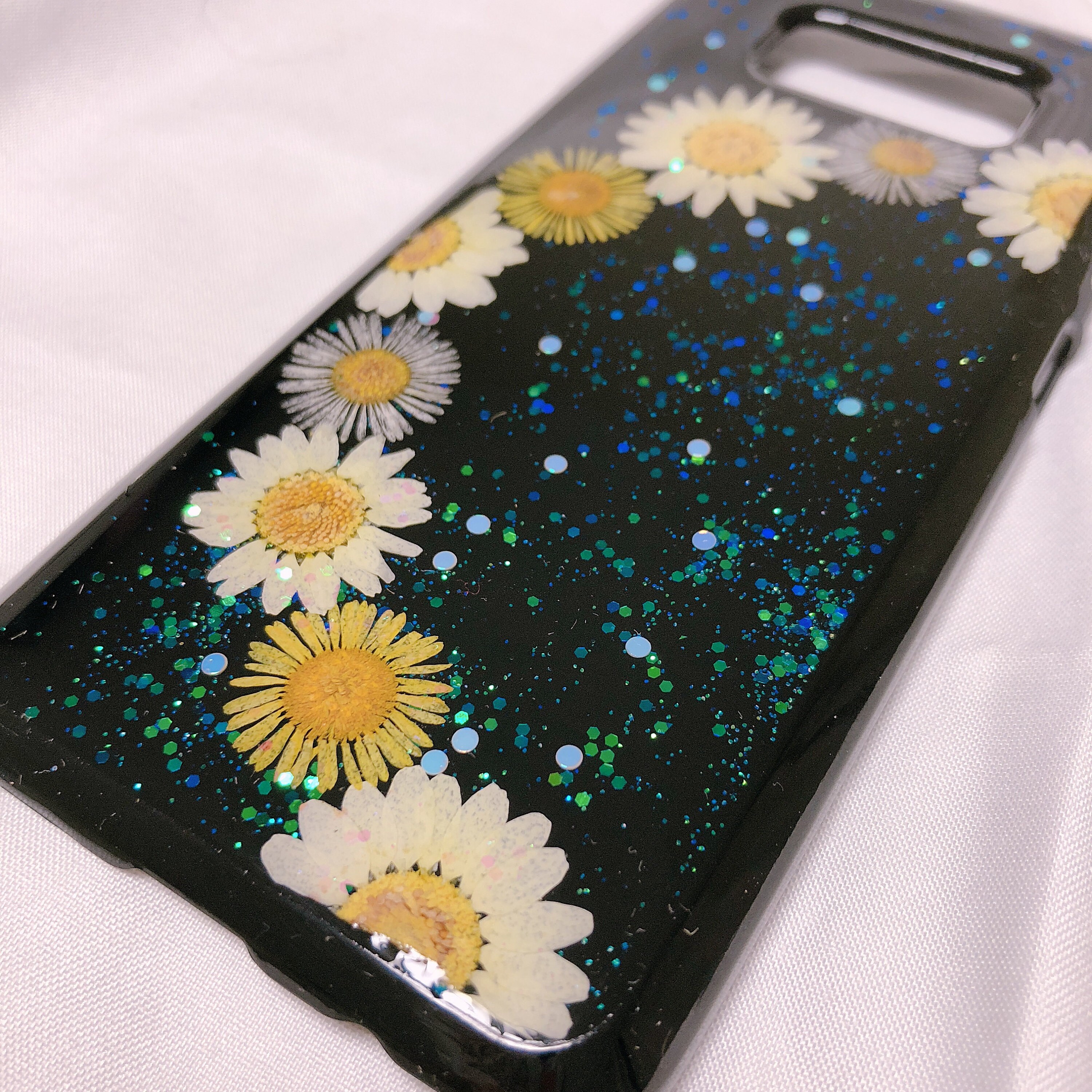 IPhone Case Pressed Flower Real Flower Phone Case Black and Etsy