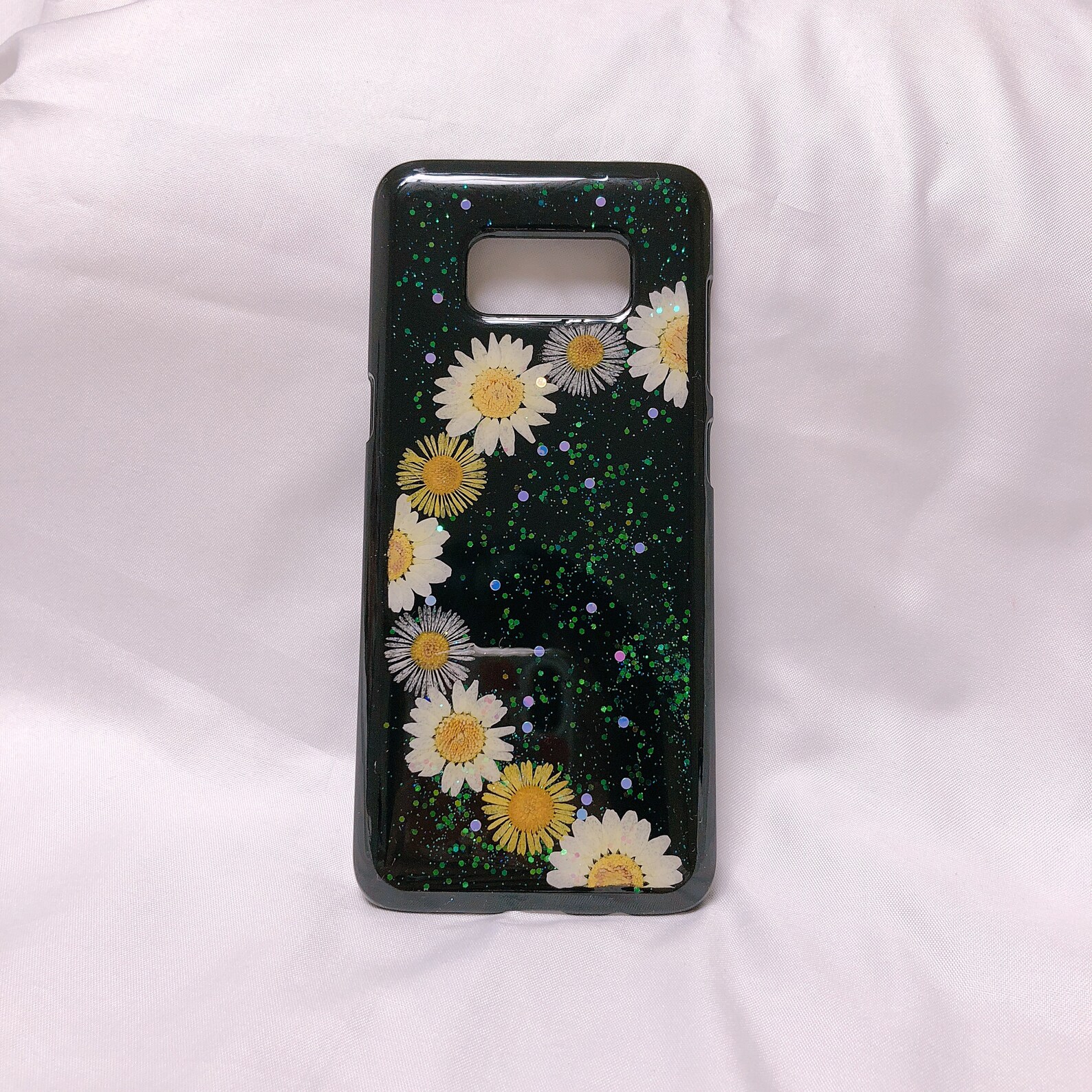 IPhone Case Pressed Flower Real Flower Phone Case Black and Etsy
