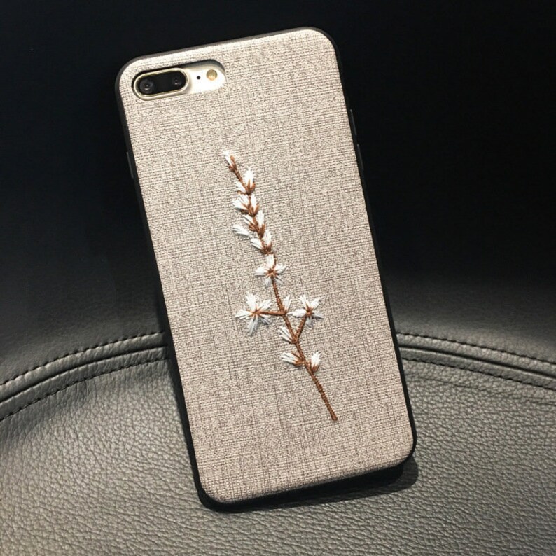 Embroidered Phone Case Handmade Embroidery Designs Iphone 13 Etsy