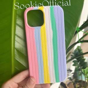 Colorful Silicone Braided iPhone case iphone 16 11 12 13 14 15 pro Liquid silicone braided twist phone case Soft protective iPhone case