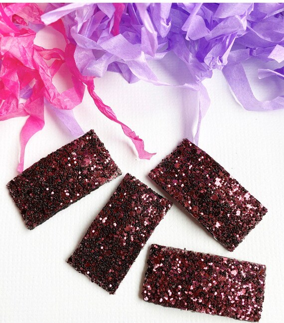 Maroon Hair Clip Maroon Glitter Clip Bow Hair Clips Etsy