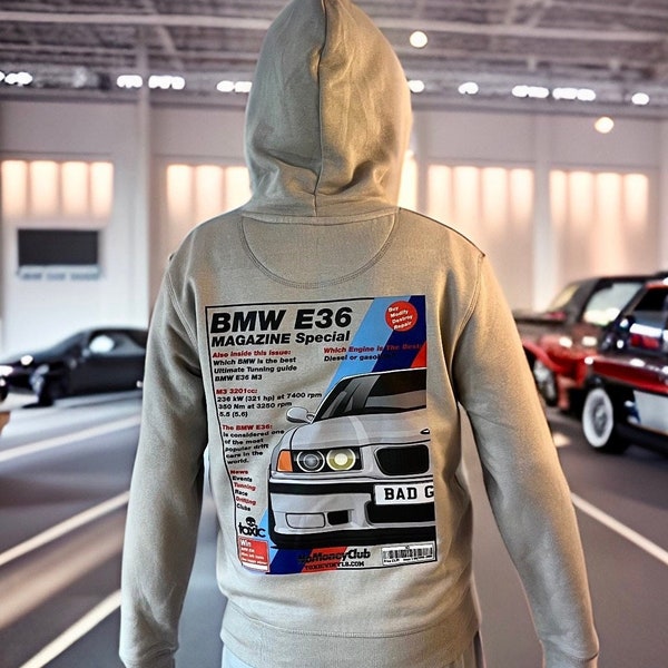 BMW E36 Magazine cover Premium Hoodie