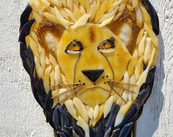 Windchime, Lion, Leo, Wall hanging, Suncatcher, Horoscope, Big Cats, Africa, Cats,