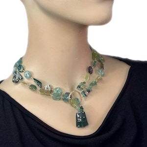 Roman Glass Necklace – Versatile Choker or Long Necklace