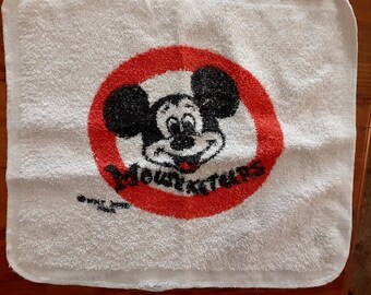 Mickey Mouse Washcloth Vintage