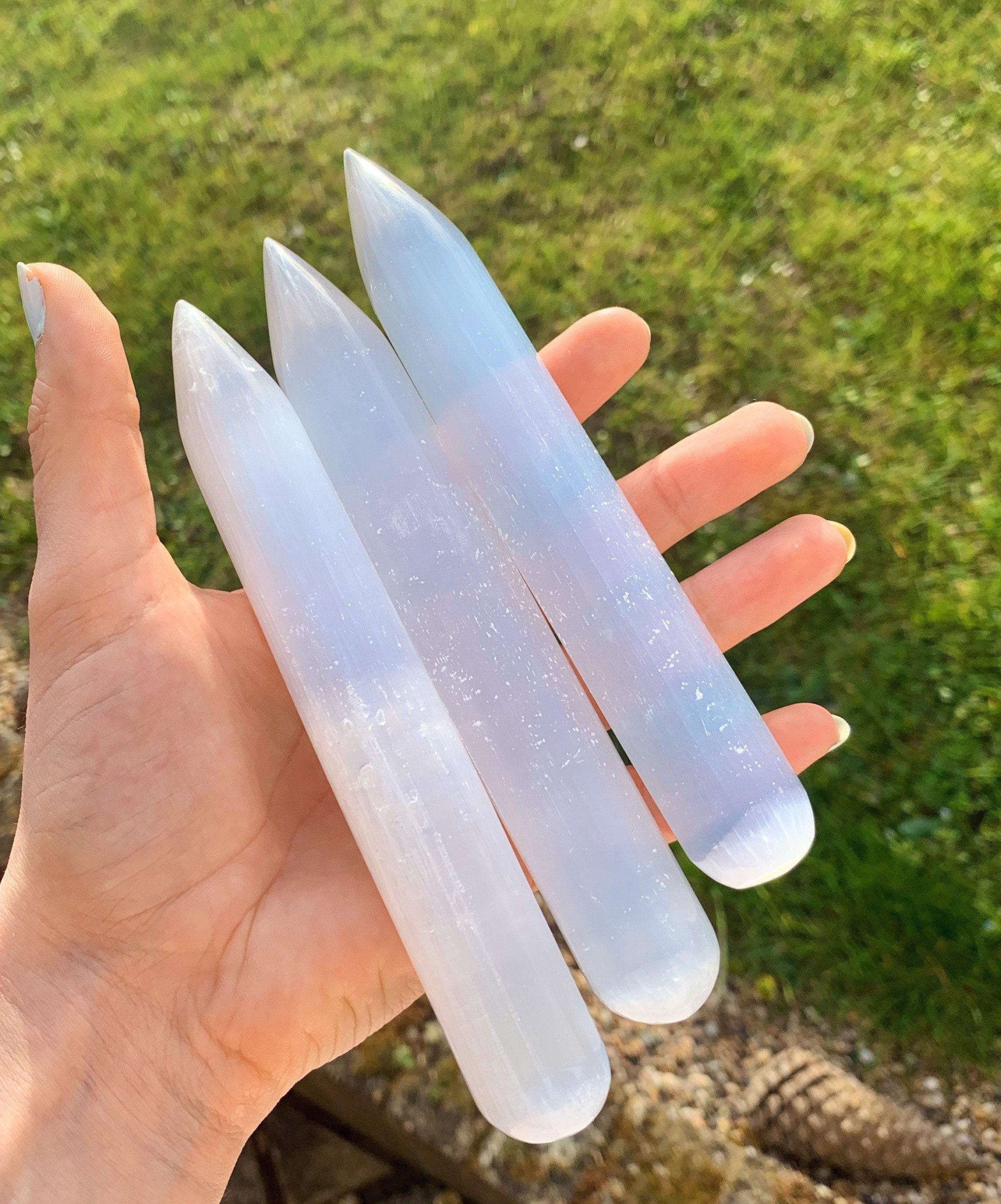 Clear Quartz Wand Large Healing Crystal Wand Etsy