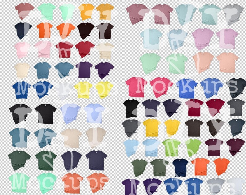 Download Photography Size Color Chart Mockup Procolor Bundle Mix 50 Ready Mockups Bella Canvas 3001 Png Gildan 64000 Png And Gildan 18500 Hoodie Png Images Color