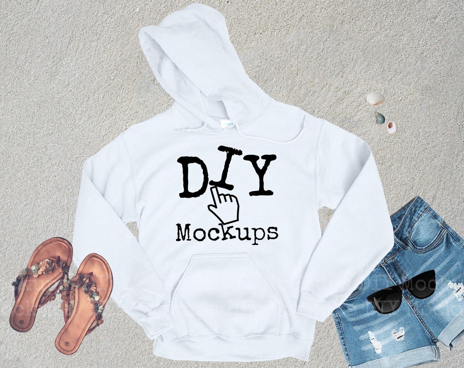 Download Gildan 18500 Sweatshirt Hoodie Mockup Hoodie Mockup White | Etsy