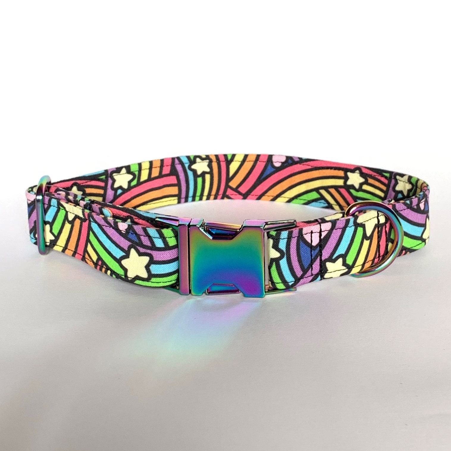 Dog Collar Rainbow Etsy UK