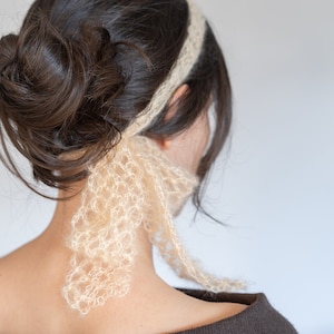 CROCHET PATTERN | Mohair Simple Mesh Headband | PDF Download