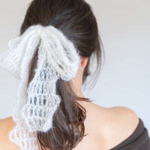 CROCHET PATTERN | Mohair Scalloped Stripes Headband | PDF Download