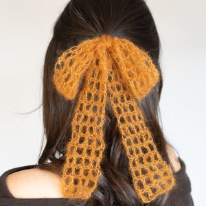 CROCHET PATTERN | Mohair Square Mesh Headband | PDF Download