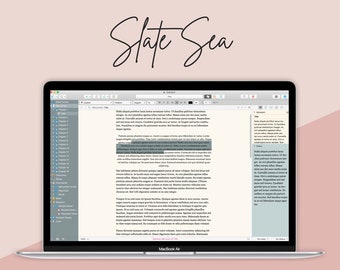Tema Slate Sea Scrivener per Mac