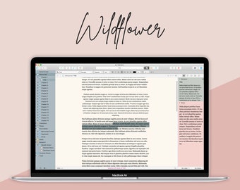 Tema Wildflower Scrivener per Mac