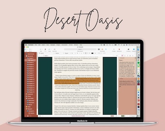 Tema Scrivener di Desert Oasis per Mac