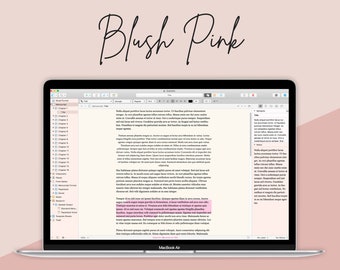 Tema Blush Pink Scrivener per Mac