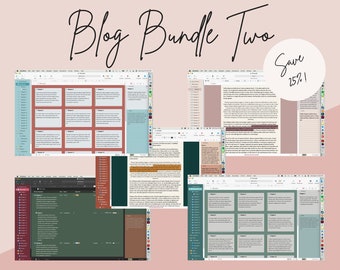 Il pacchetto blog due: 5 temi Scrivener per Mac (risparmia il 25%)