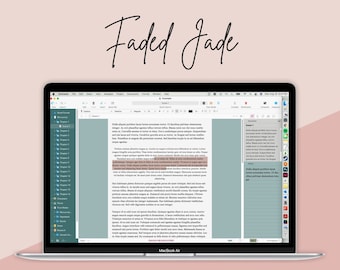 Tema Faded Jade Scrivener per Mac