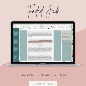 Tema Faded Jade Scrivener para Mac