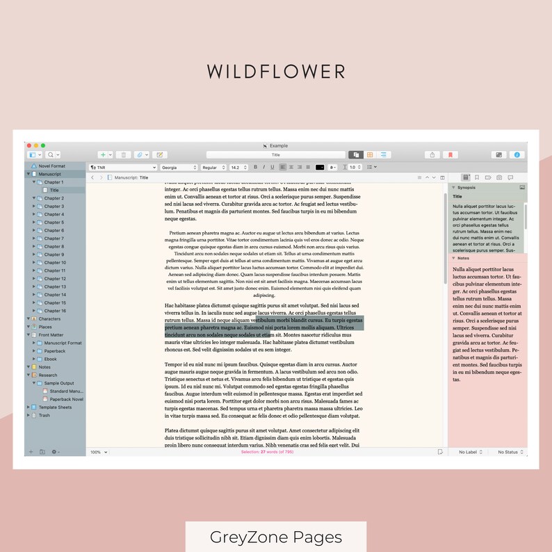 Bloggpaketet – 5 Scrivener-teman för Mac (spara 25 %) bild 2