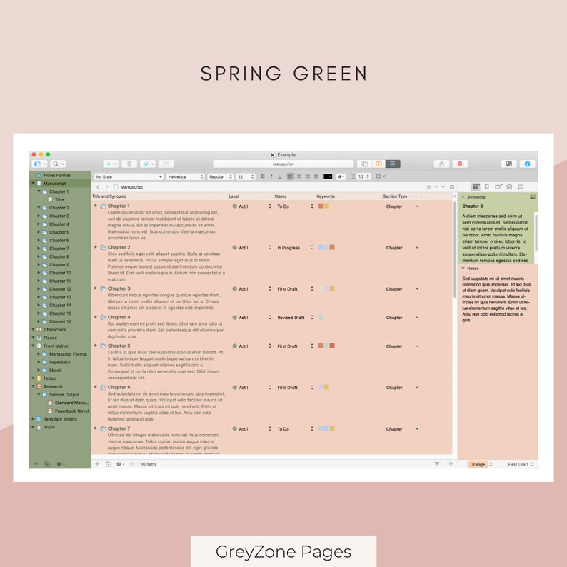 Bloggpaketet – 5 Scrivener-teman för Mac (spara 25 %) bild 6