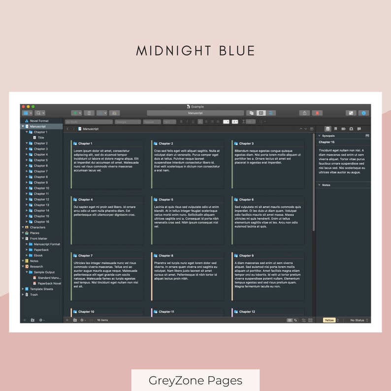 Bloggpaketet – 5 Scrivener-teman för Mac (spara 25 %) bild 4
