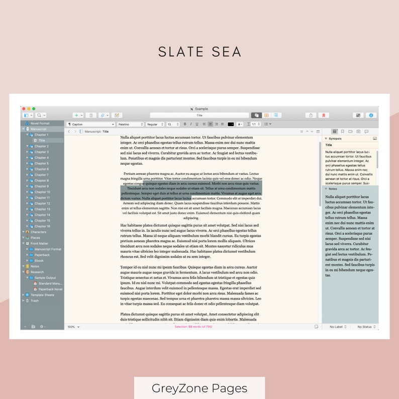 Bloggpaketet – 5 Scrivener-teman för Mac (spara 25 %) bild 5