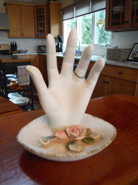 Ring holder dish for kitchen outlet