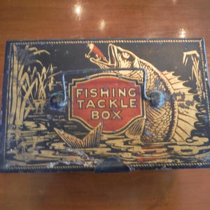 Antique Fishing Tackle Boxes - Etsy