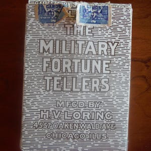 1918 The Military Fortune Tellers Cards - H.V. Loring - Completo ed eccellente