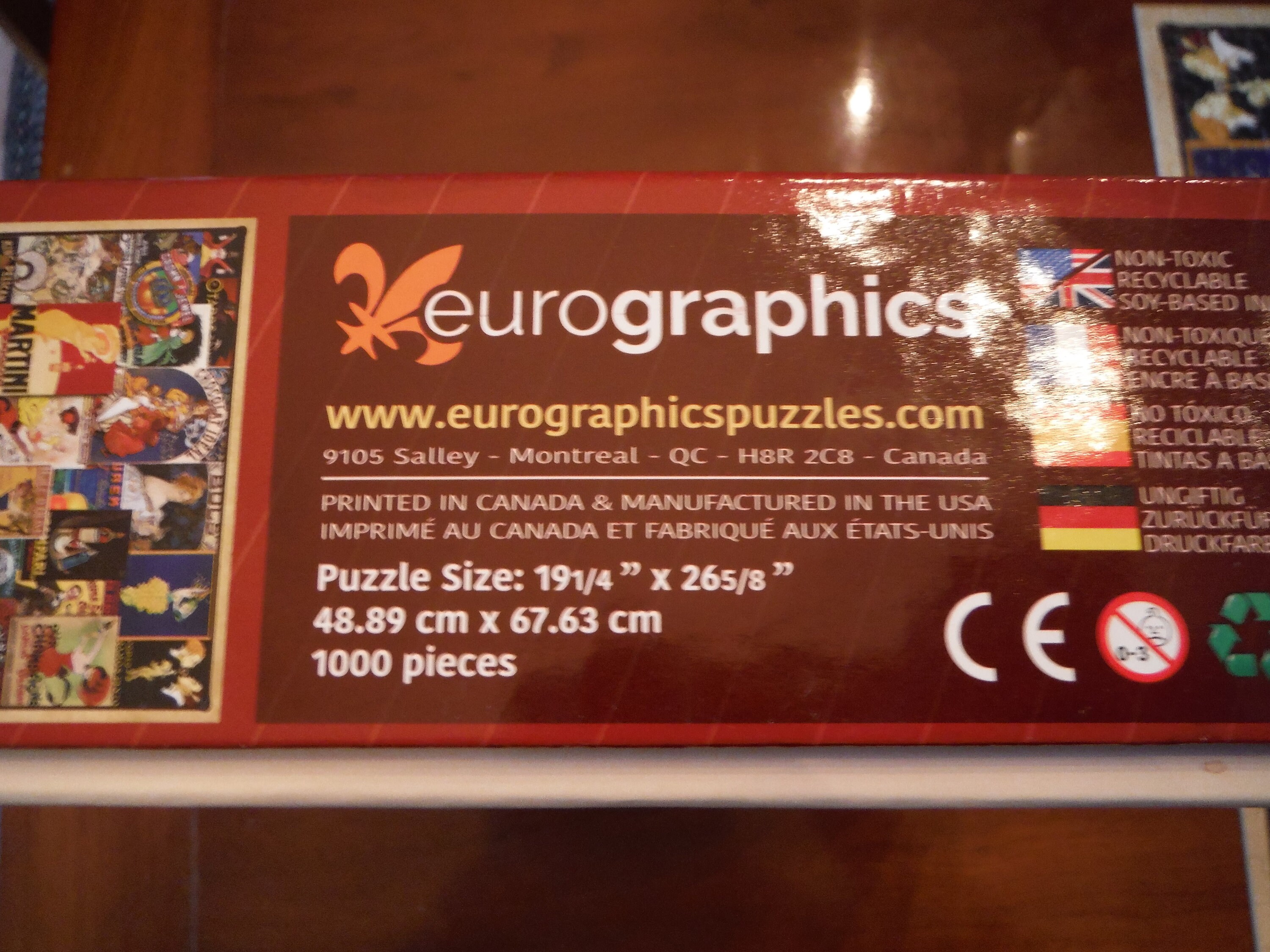 Eurographics vintage Posters 1000 Piece Puzzle Etsy